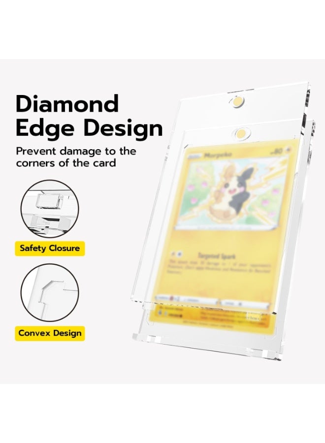 10Pack 35PT Magnetic Card Case, Hard Protective Game Card Storage with UV Protection Transparent Protector Display Case for Game Cards MTG Cards - Image 3